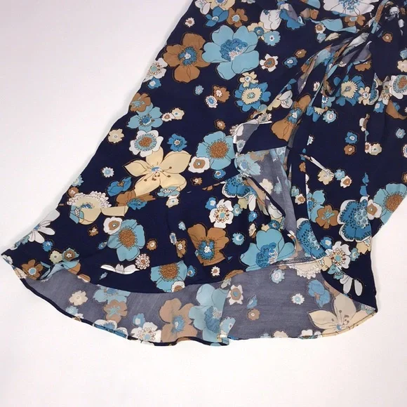 For love and lemons magnolia shirred midi skirt XS